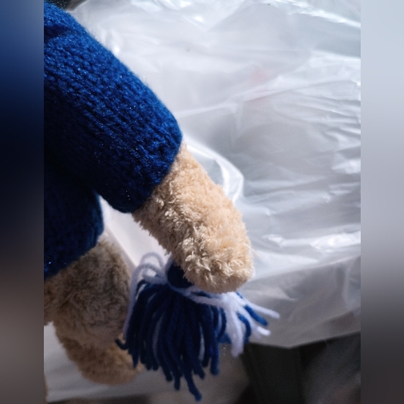 Gund Plush 13" Teddy Bear with Blue Sweater "Cheerleader" 41896 - Picture 10 of 12